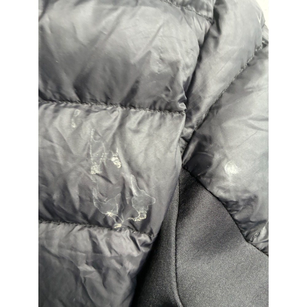 Michael Michael Kors Black Down Puffer Jacket Logo Sleeve Small Funnel Neck - Picture 7 of 13
